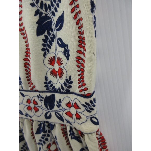 VINTAGE Goldworm Dress 10 Merino Wool 60s Scandinavian Folk Italy * - Picture 11 of 16